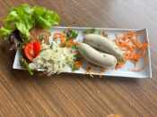 Weißwürste mit süßem Senf und Brot (2,4,A1,A2)